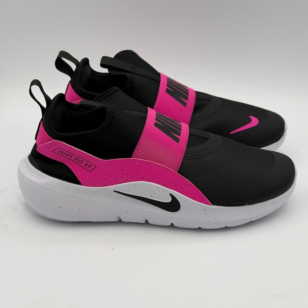 Nike Flex Runner 4 GS Shoes Kids Size 5Y Laser Fuchsia Black Running IF2893 604